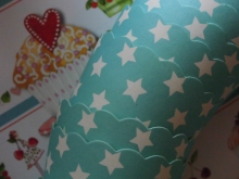 ♥24 Muffinförmchen S TURQUOISE STARS