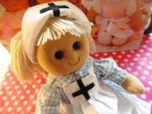 Powell Craft Stoffpuppe Krankenschwester Rag Doll