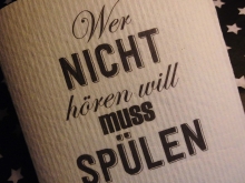 ♥ Spüllappen WER NICHT HÖREN WILL..